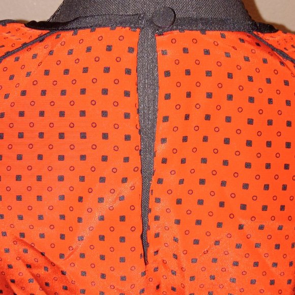 Koret apple red long sleeve art deco top - Picture 3 of 10